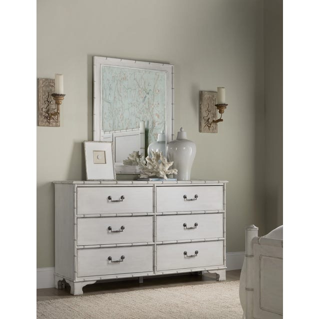 Hooker Furniture Charleston Six-Drawer Dresser White Heron