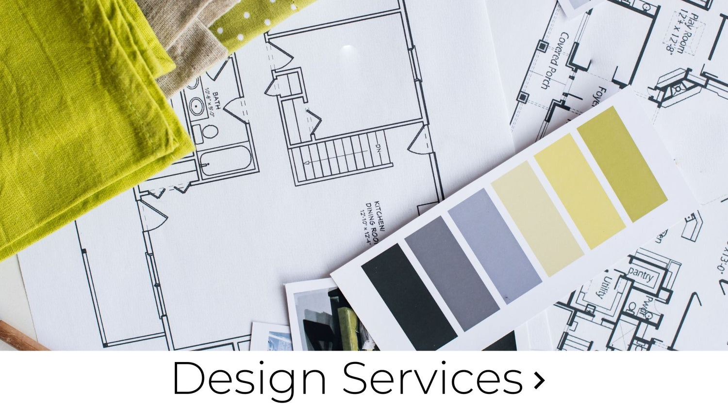 Floorplan of a home with a paint deck sitting on top. Links to Design Services.