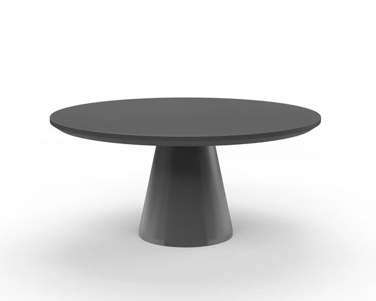Dark Grey Pedestal Dining Table