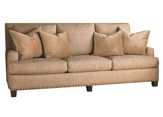 Sherrill Furniture 2250 Sofa in a brown fabric with a track arm. 