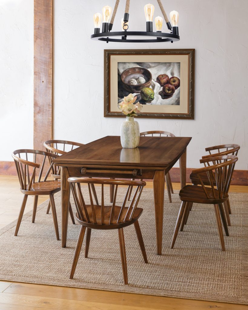 Zimmerman Chair 4900 Drawleaf Table 42-70 Inch Cherry Maple Oak