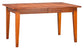 Zimmerman Chair 110 Rectangle Extension Table 56-72 Inch Cherry Maple Oak