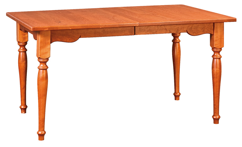 Zimmerman Chair 110 Rectangle Extension Table 56-72 Inch Cherry Maple Oak