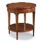 Marseille Lamp Table 25 Inch Round Cherry Bordeaux Finish