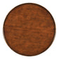 Marseille Lamp Table 25 Inch Round Cherry Bordeaux Finish