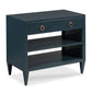 Woodbridge Furniture Ramsey Bedside Table 32 Inch 35 Navy Brushed Brass