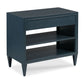 Woodbridge Furniture Ramsey Bedside Table 32 Inch 35 Navy Brushed Brass