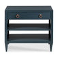 Woodbridge Furniture Ramsey Bedside Table 32 Inch 35 Navy Brushed Brass