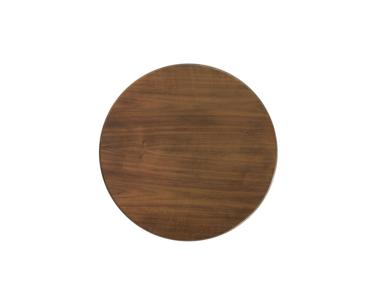 Rosa Drink Table 16 Inch Walnut Laurel Finish Hammered Steel Base