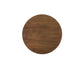 Rosa Drink Table 16 Inch Walnut Laurel Finish Hammered Steel Base