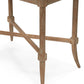 Woodbridge Furniture Tradd Drink Table 13 Inch Limewash Brass
