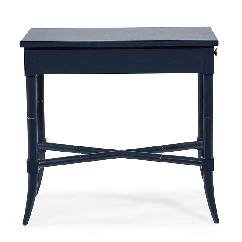 Woodbridge Furniture Tradd Drink Table 13 Inch 35 Navy Brass