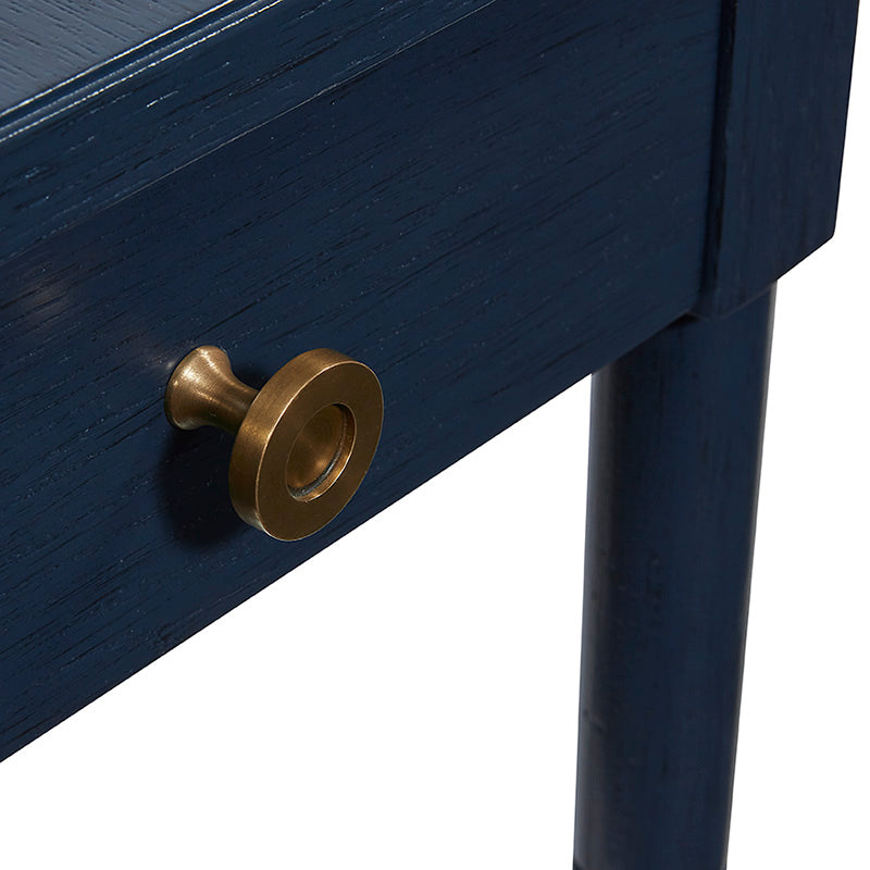 Woodbridge Furniture Tradd Drink Table 13 Inch 35 Navy Brass