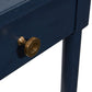 Woodbridge Furniture Tradd Drink Table 13 Inch 35 Navy Brass