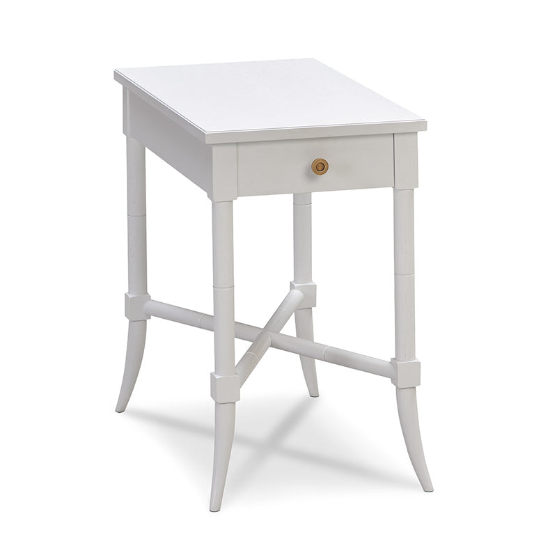 Woodbridge Furniture Tradd Drink Table 13 Inch 68 Alabaster Brass