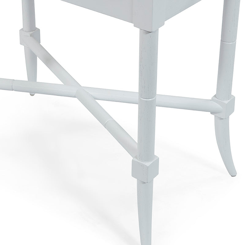 Woodbridge Furniture Tradd Drink Table 13 Inch 68 Alabaster Brass