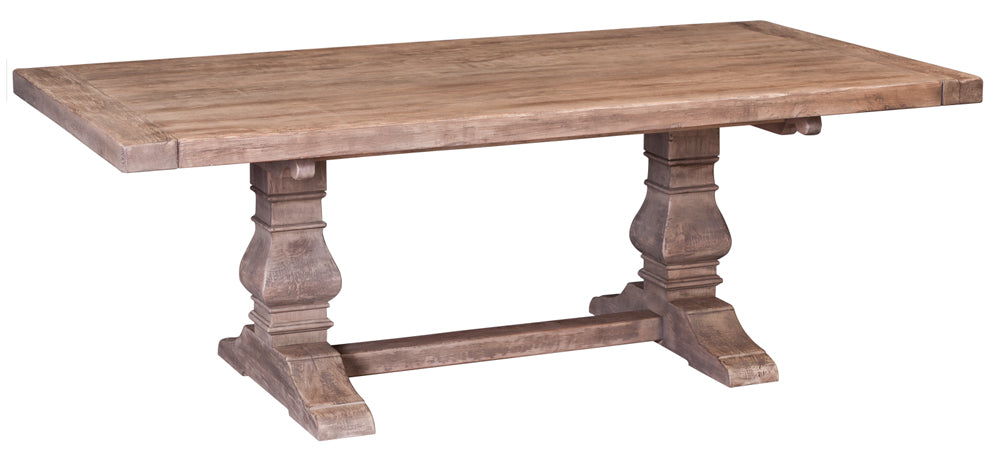 Zimmerman Chair Tuscany Trestle Table 72-108 Inch Cherry Maple Oak