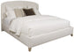 Vanguard Furniture Sofia Pleated Cal King Bed Fabric