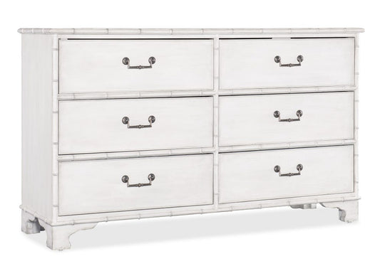 Hooker Furniture Charleston Six-Drawer Dresser White Heron