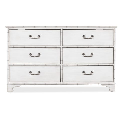Hooker Furniture Charleston Six-Drawer Dresser White Heron
