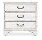 Hooker Furniture Charleston Three-Drawer Nightstand Whites Creams Beiges