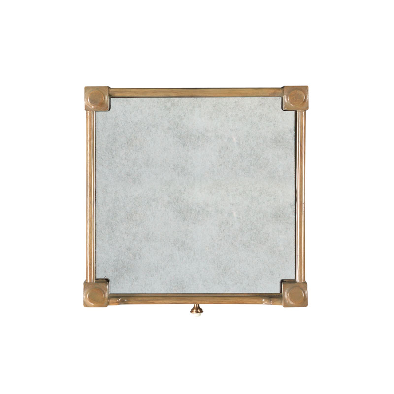 Pansy Drink Table 10 Inch 17 Auden Brass