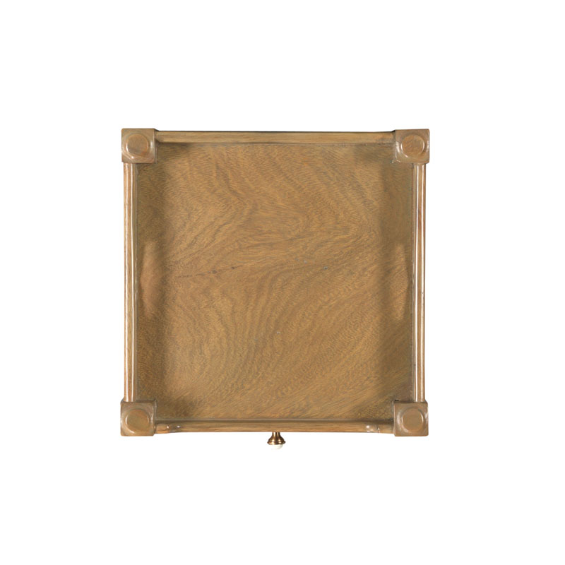 Pansy Drink Table 10 Inch 17 Auden Brass