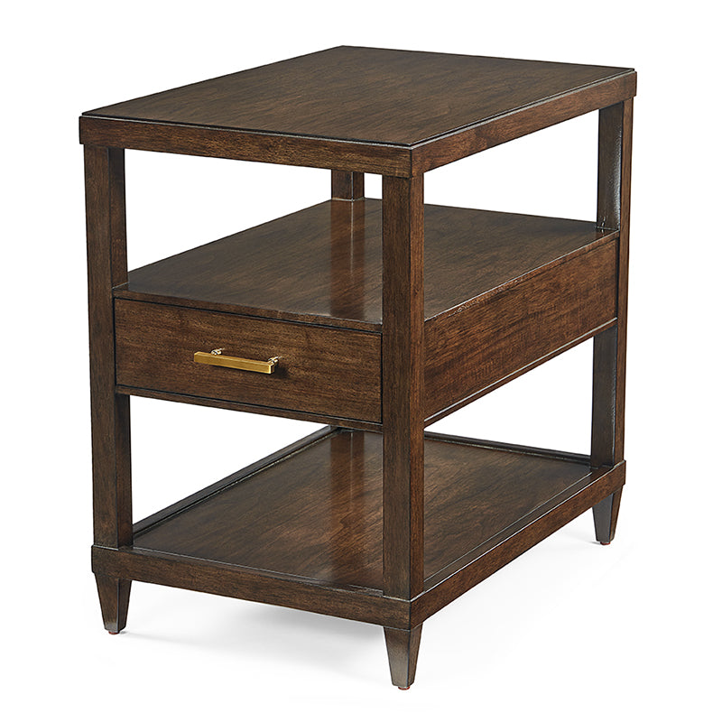 Woodbridge Furniture Davidson Side Table 17 Inch Walnut Mink Finish