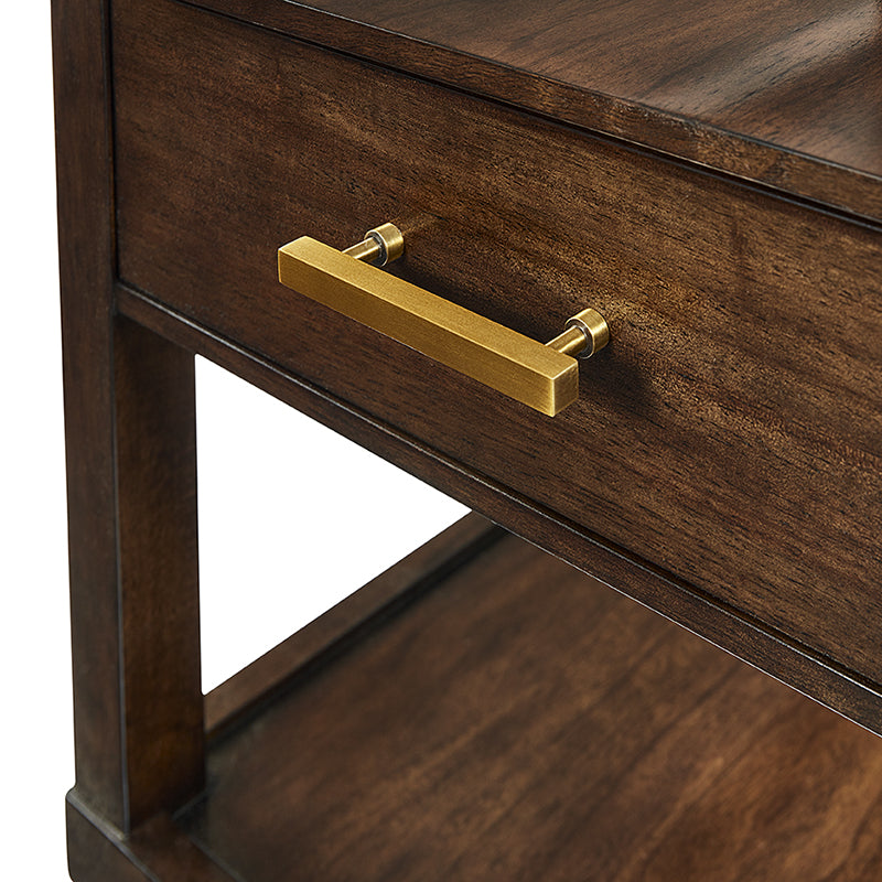 Woodbridge Furniture Davidson Side Table 17 Inch Walnut Mink Finish