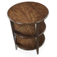 Wilkes Round Side Table Cherry Veneer 22 Inch Mink Finish