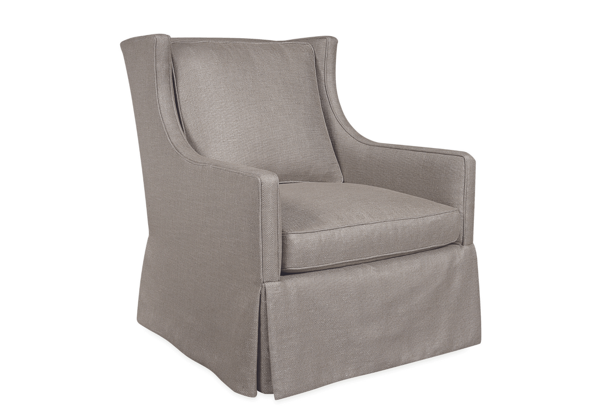 Lee Industries 1211-01SW Chair in a gray fabric with english arm. 