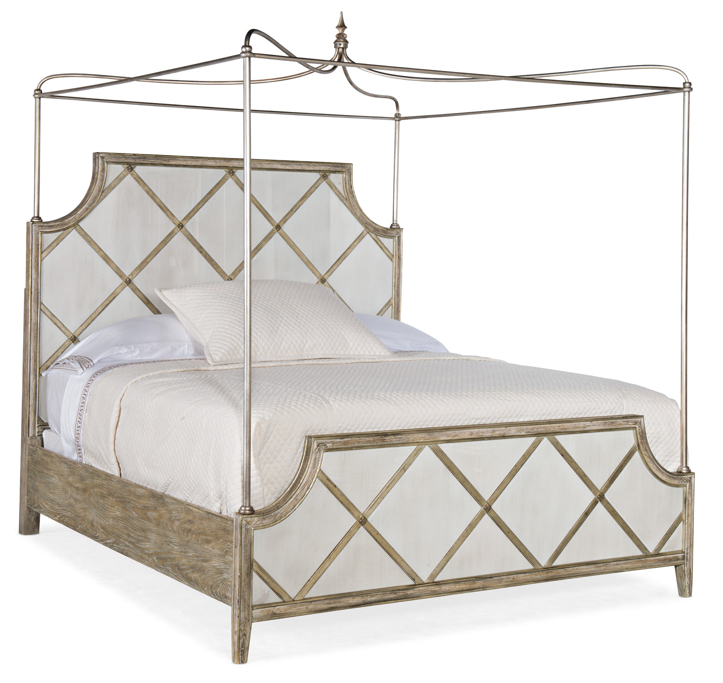 Sanctuary Diamont Canopy Cal King Panel Bed