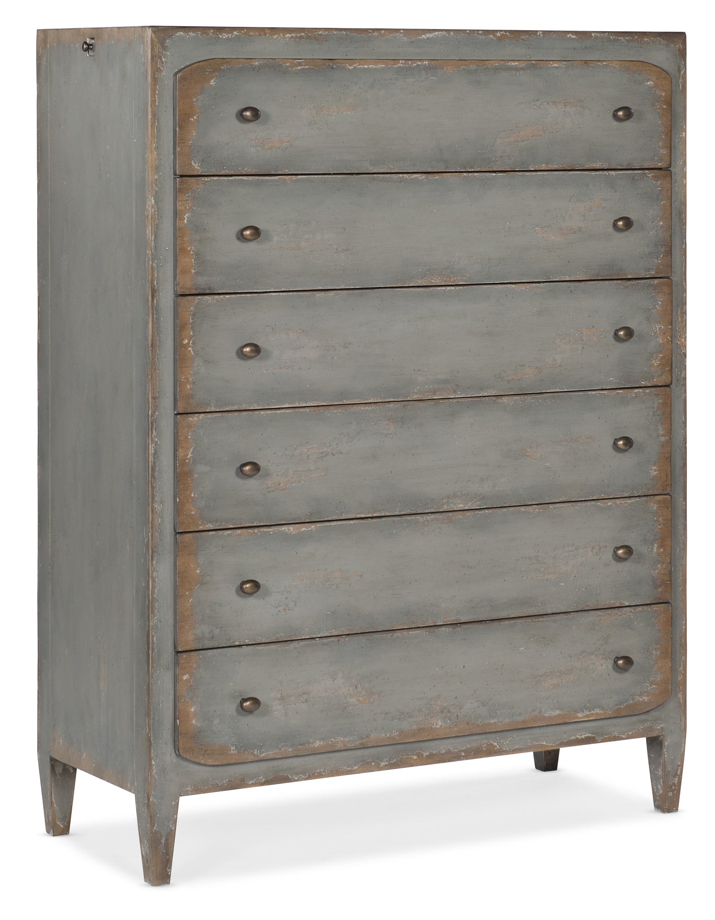 Ciao Bella Six-Drawer Chest- Speckled Gray