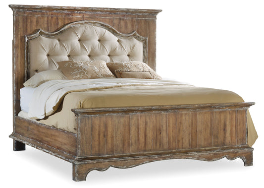 Chatelet Queen Upholstered Mantle Panel Headboard
