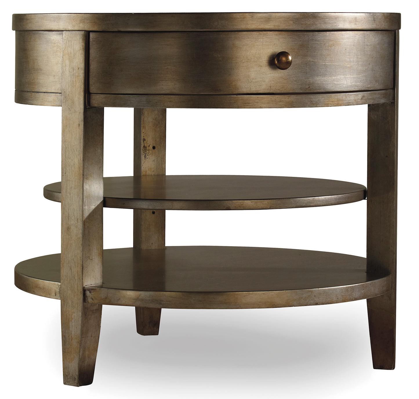 Sanctuary One-Drawer Round Lamp Table - Visage